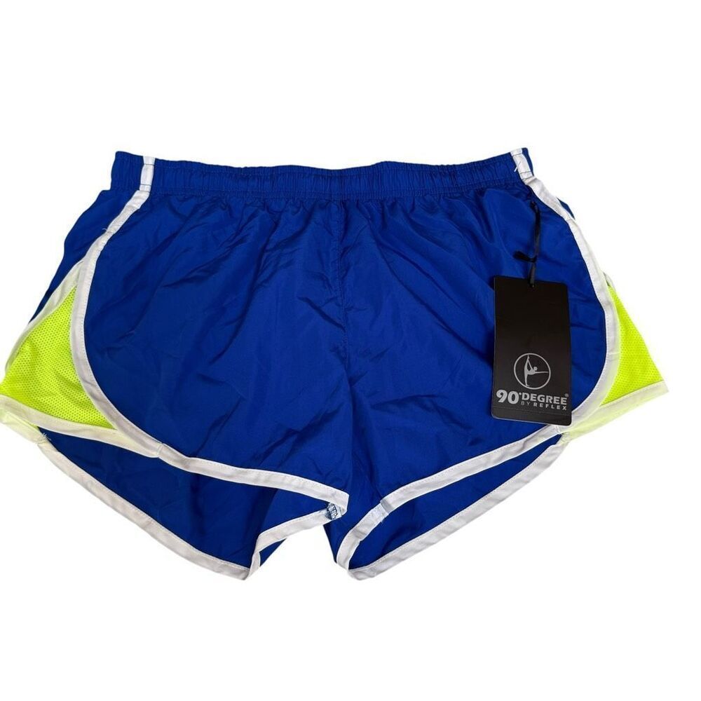 90 Degree by Reflex Running Shorts Blue Elastic Waist Lightweight Sz M NWT